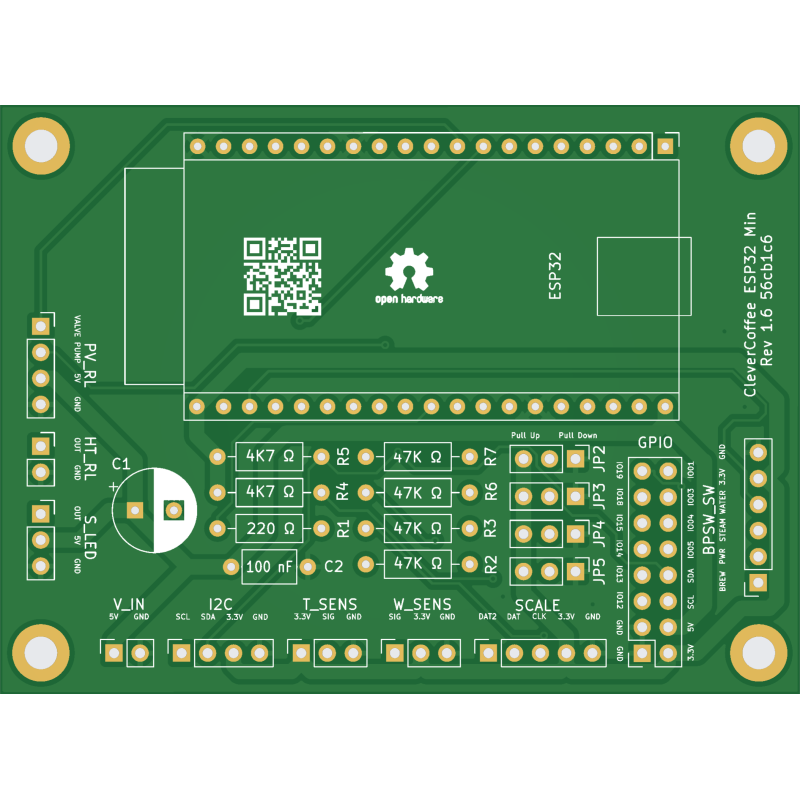CleverCoffee - Miminal Platine Rev 1.6  (Bausatz)